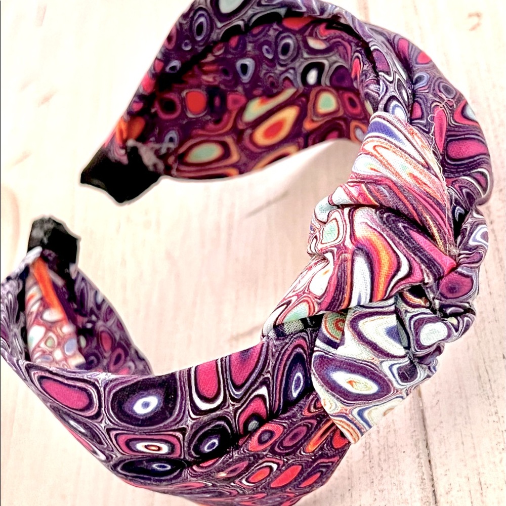 Retro fabric covered headband